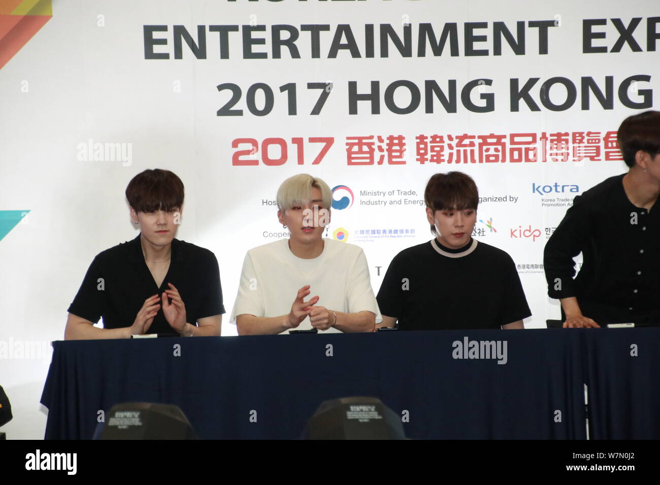 Bap Members Members of South Korean boy group B.A.P attend an autograph signing ...