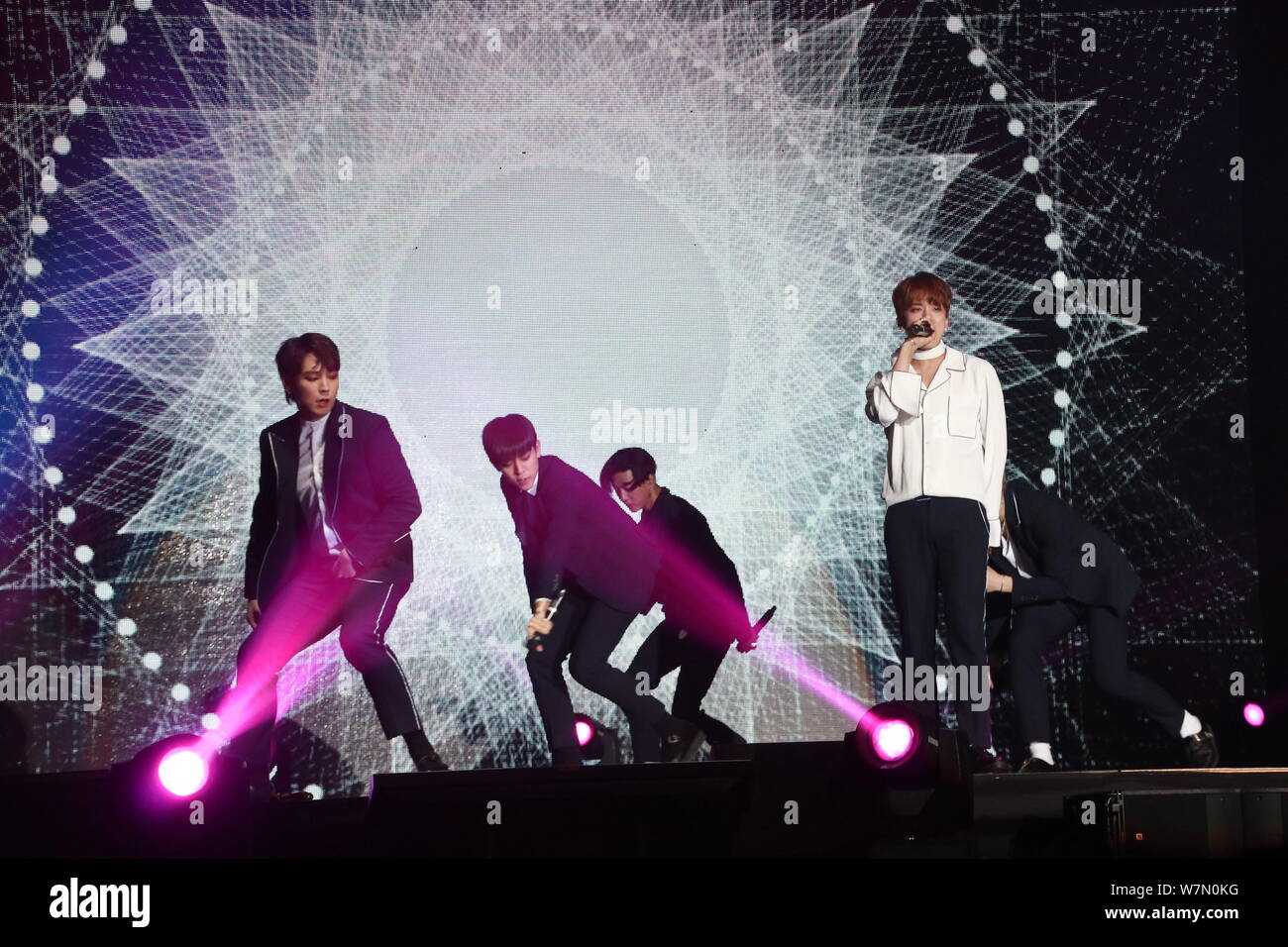 Bap Members Members of South Korean boy group B.A.P attend a launch event for the ...
