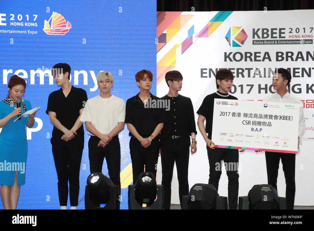 Bap Members Members of South Korean boy group B.A.P attend an autograph signing ...