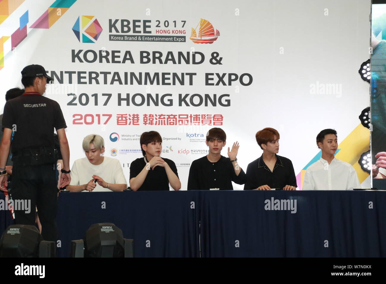 Bap Members Members of South Korean boy group B.A.P attend an autograph signing ...