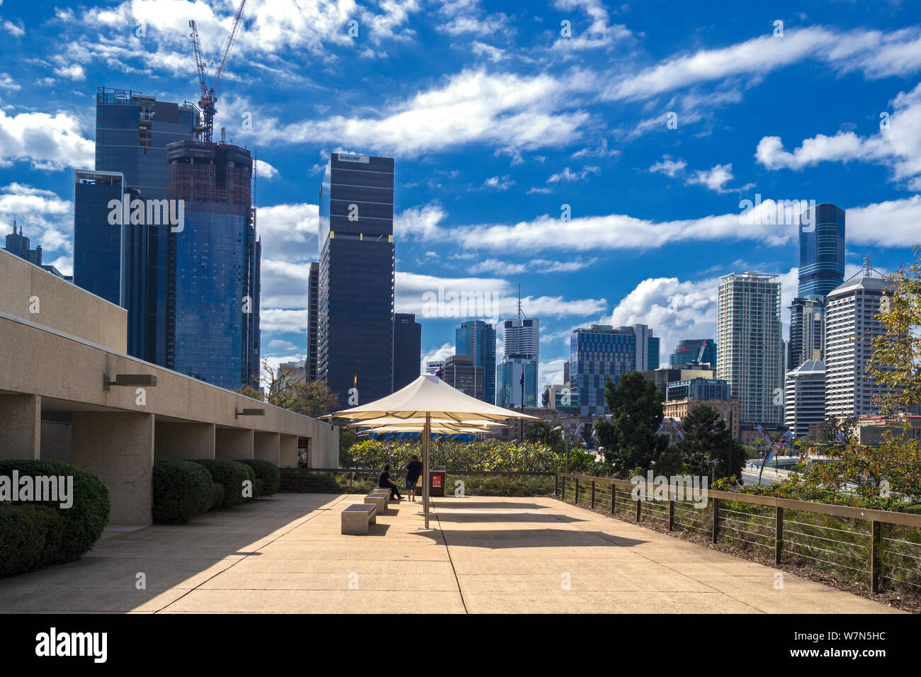 Brisbane city Art gallery gardens Stock Photo Alamy