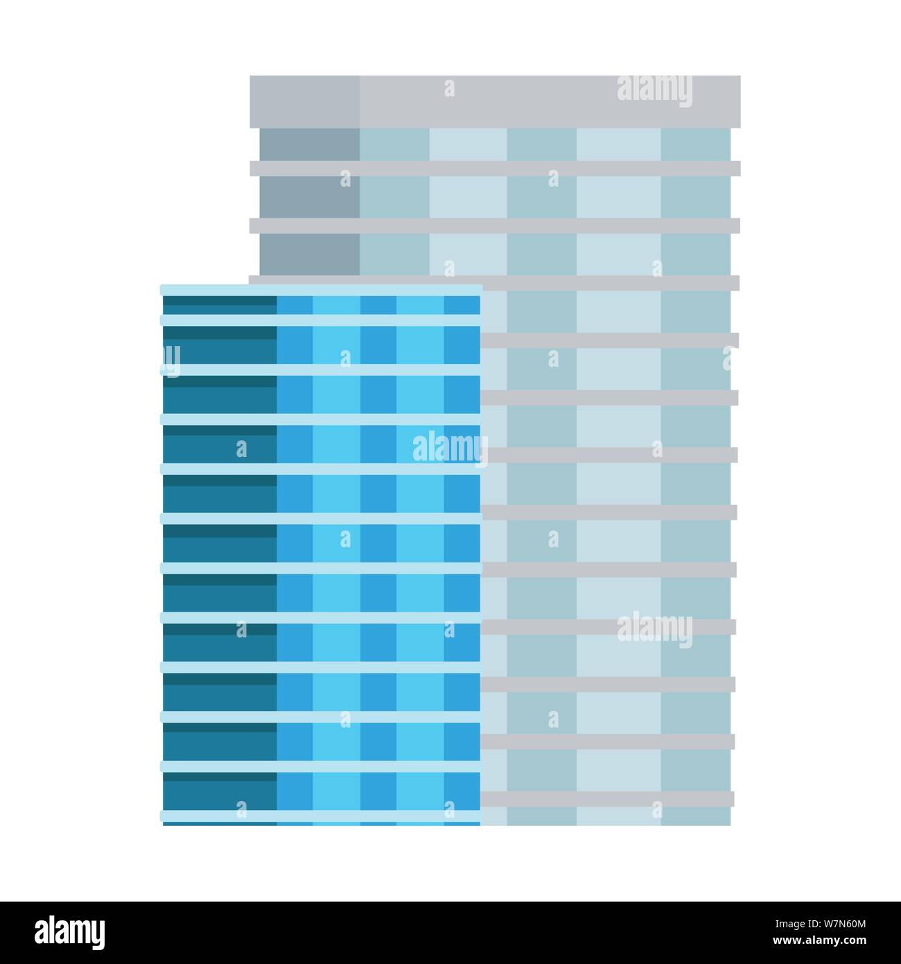 Office buildings and skyscraper real estates Stock Vector Image & Art ...