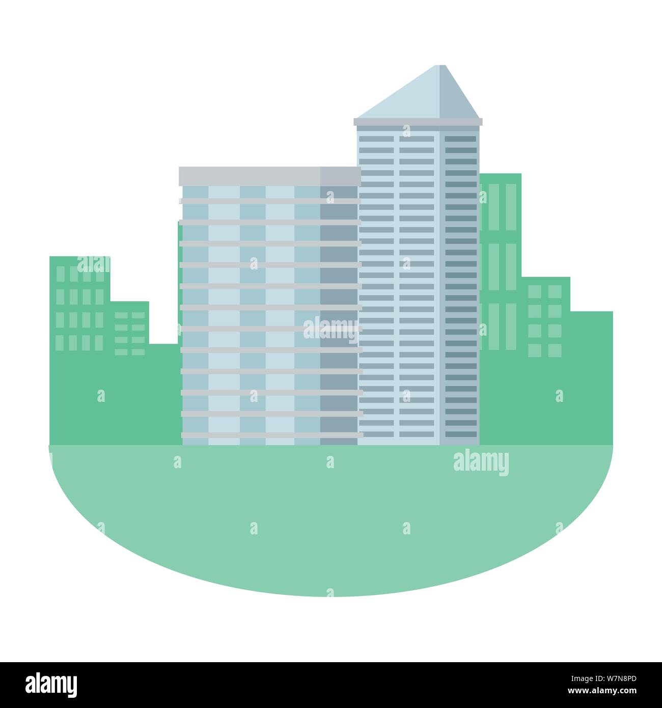 Office buildings and skyscraper real estates Stock Vector Image & Art ...