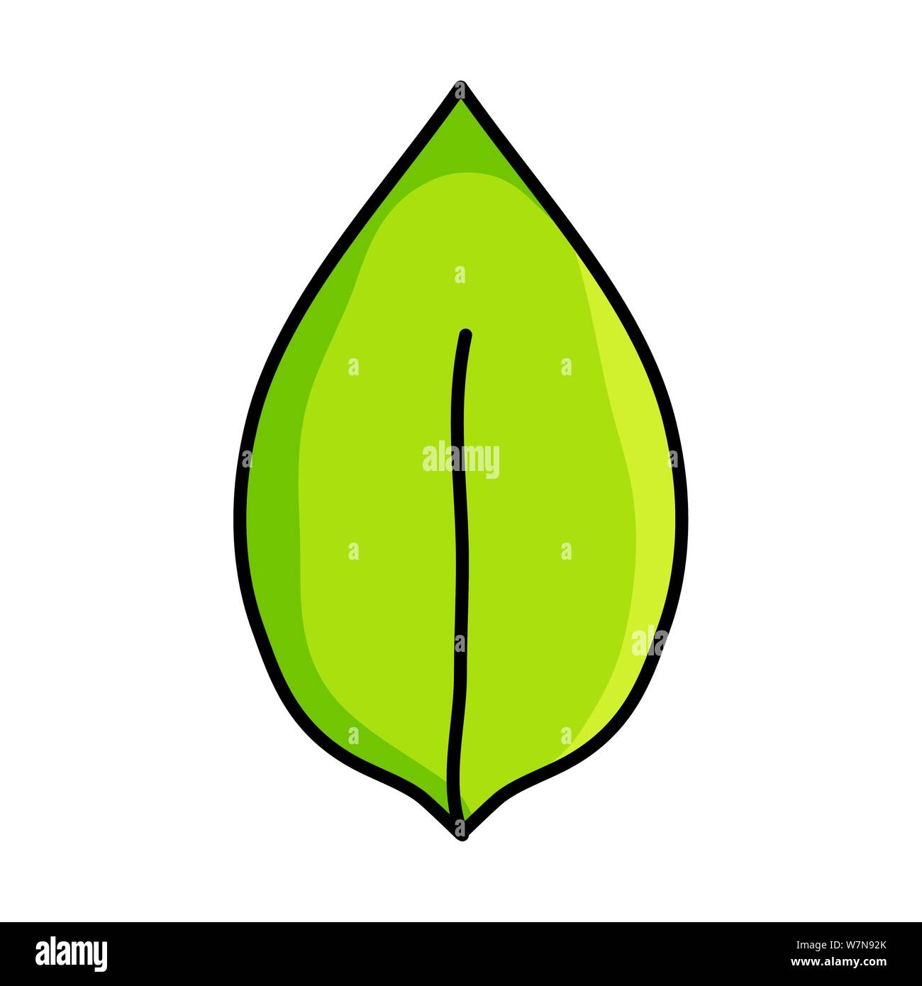 leaf plant garden nature icon vector illustration design Stock Vector ...