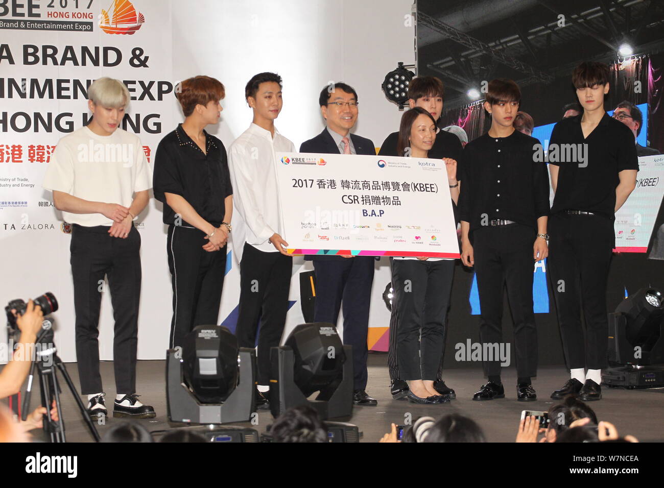 Bap Members Members of South Korean boy group B.A.P attend an autograph signing ...