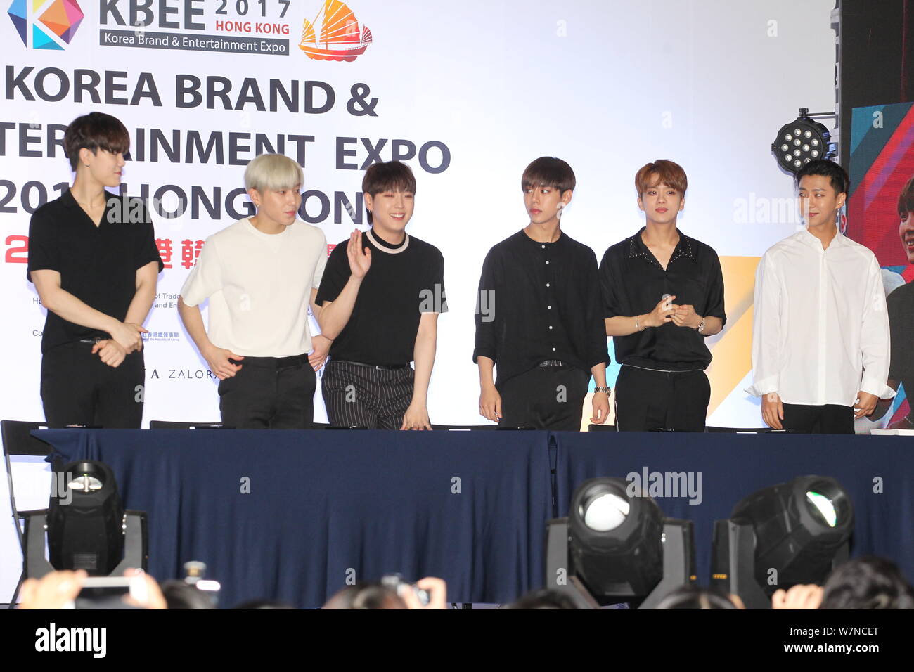 Bap Members Members of South Korean boy group B.A.P attend an autograph signing ...