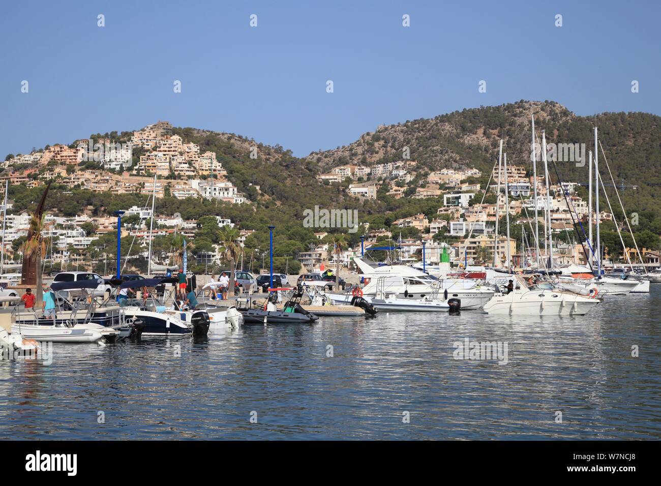 August 2019 morning in Port Andratx, Mallorca Stock Photo