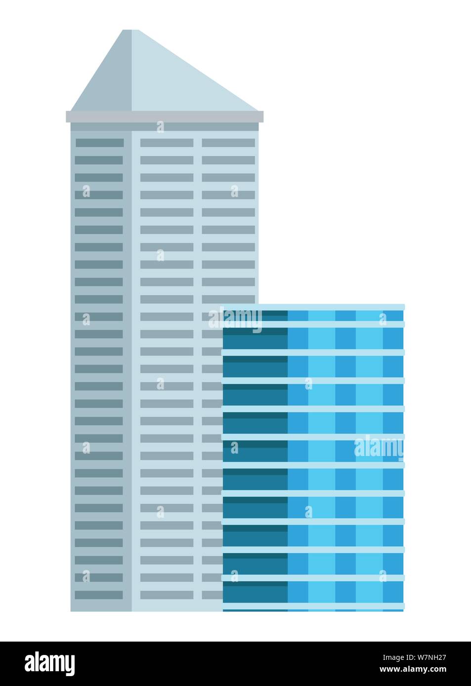 Office buildings and skyscraper real estates Stock Vector Image & Art ...