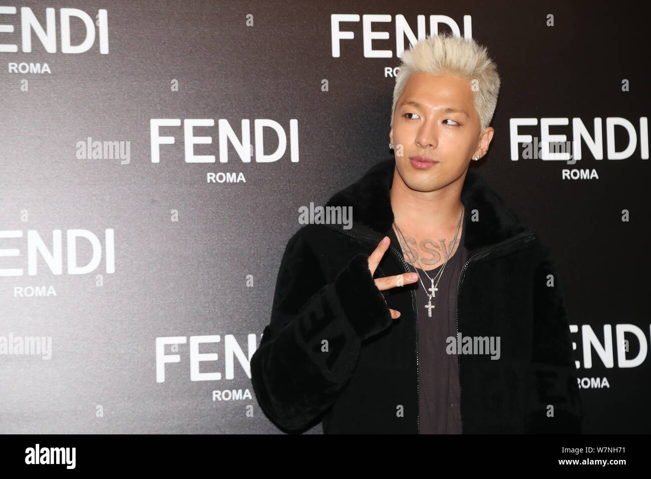 Dong Young-bae, better known by his stage name Taeyang or Sol, of South Korean boy band BigBang or Big attends promotional for Fendi in Stock Photo - Alamy
