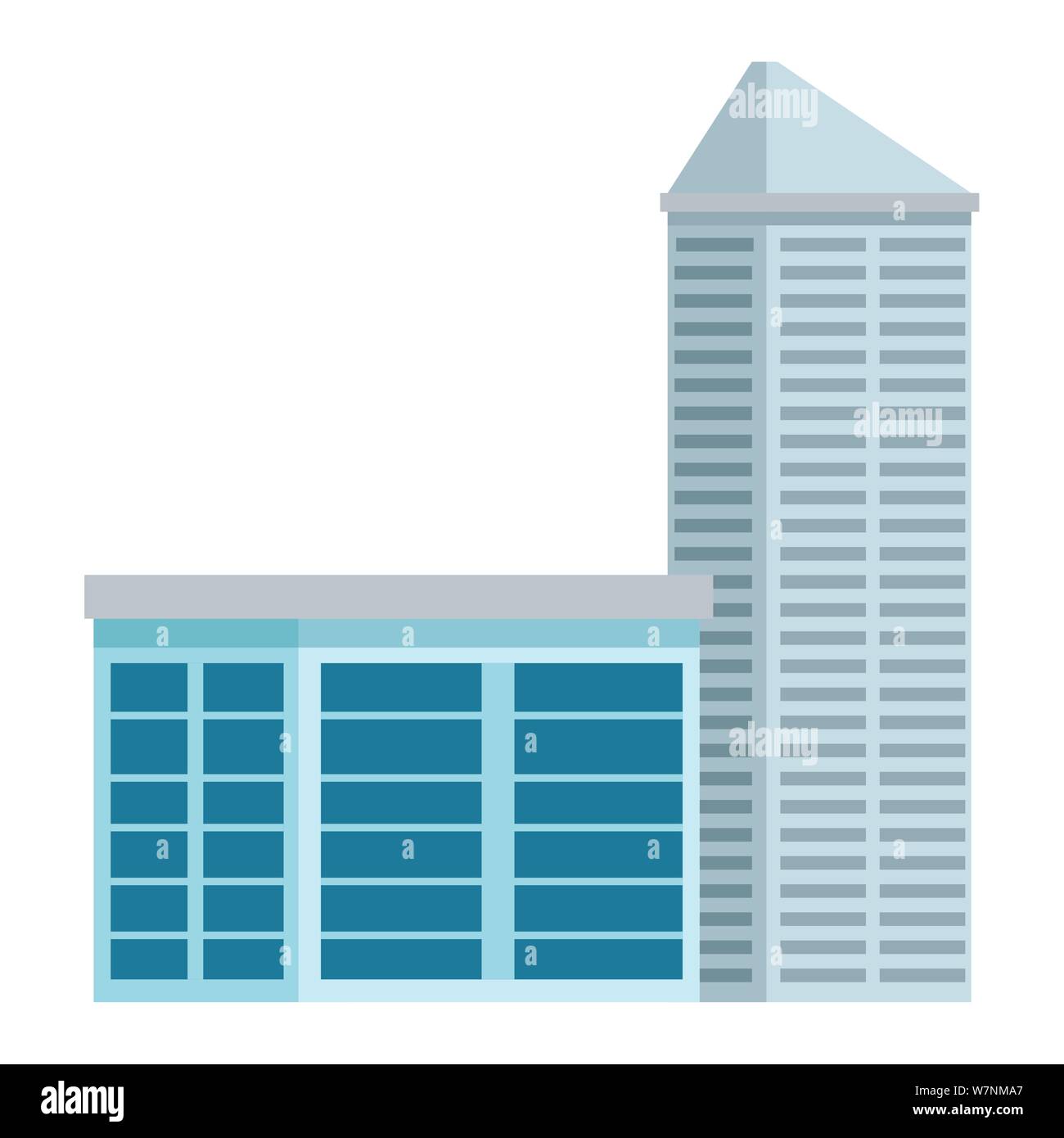 Office buildings and skyscraper real estates Stock Vector Image & Art ...