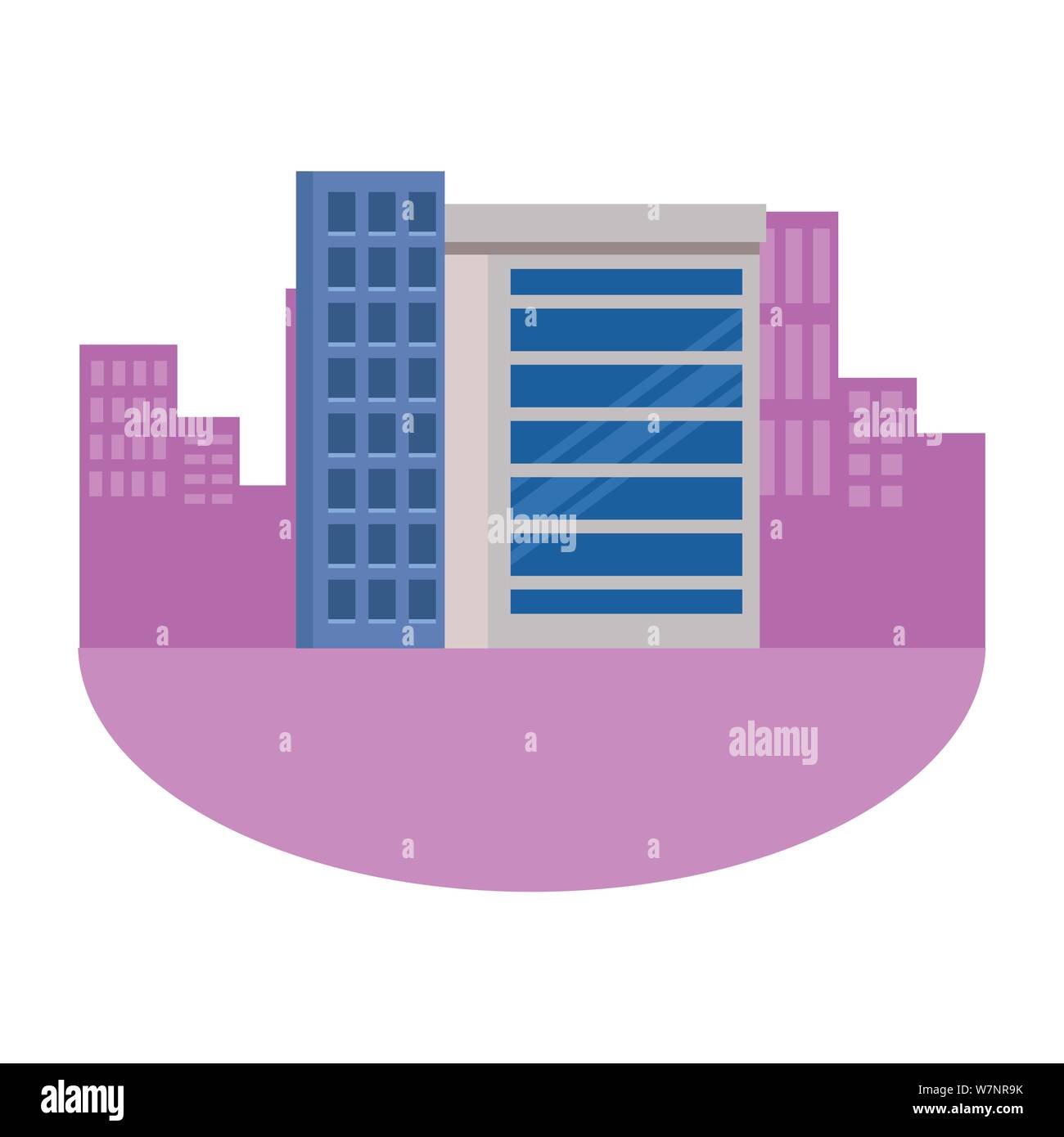 Office buildings and skyscraper real estates Stock Vector Image & Art ...
