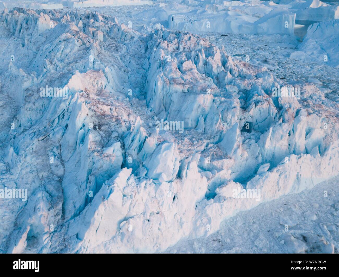 Icebergs drone aerial image top view - Climate Change a…