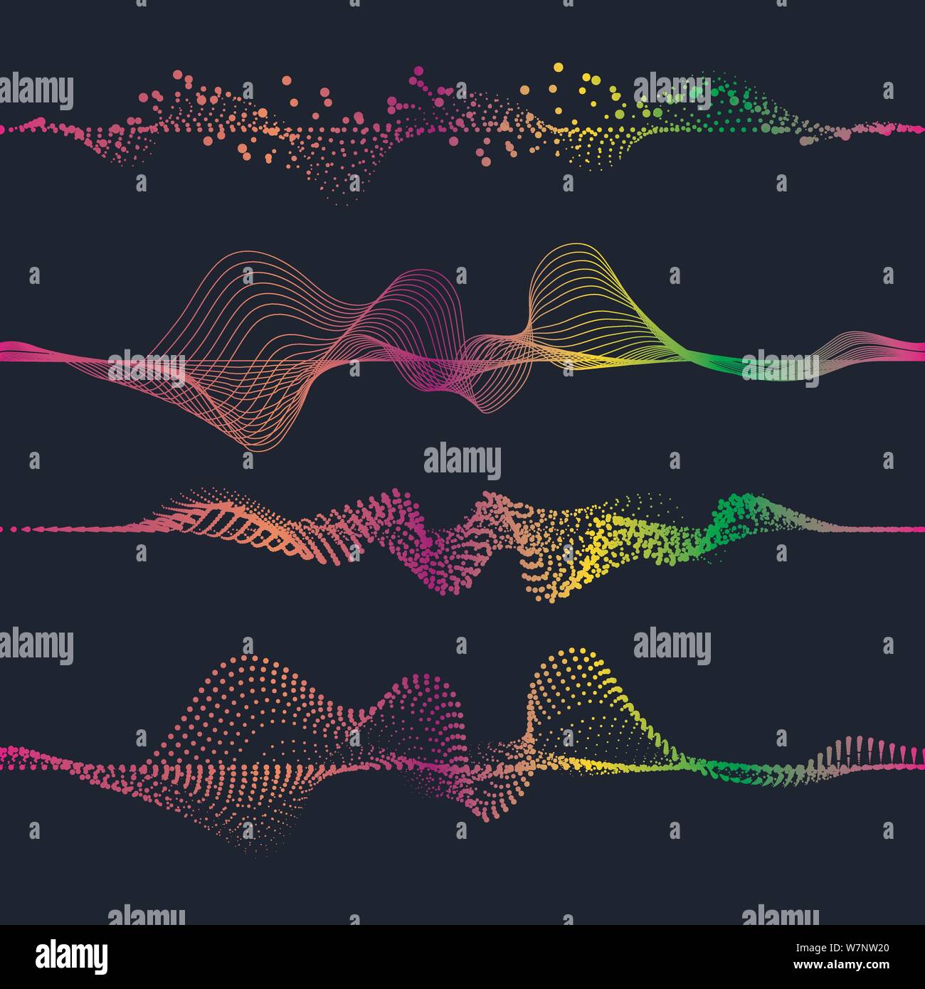 Sound waves vector illustration design template Stock Vector Image ...