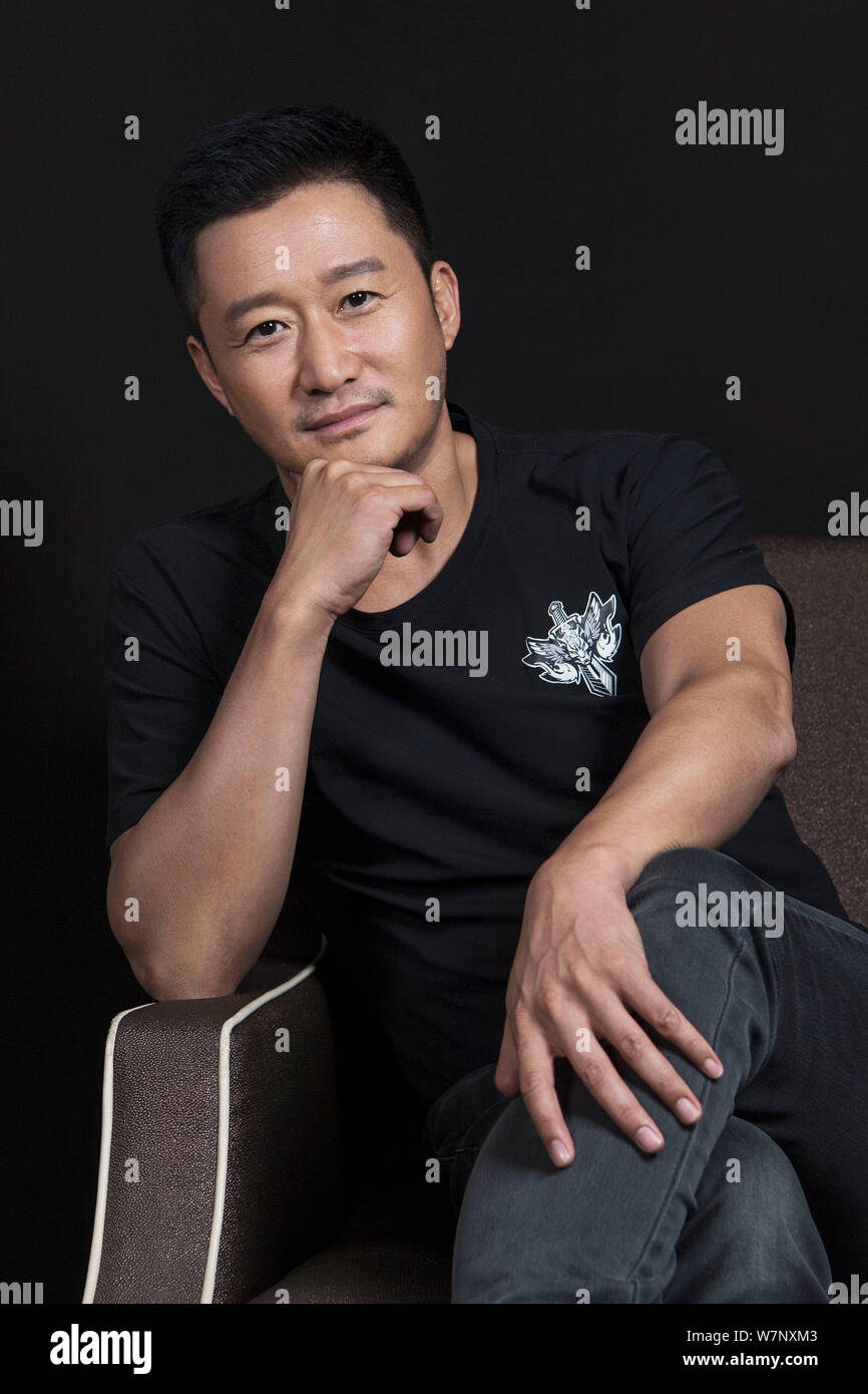 Chinese actor Wu Jing poses for portrait photos during an exclusive ...