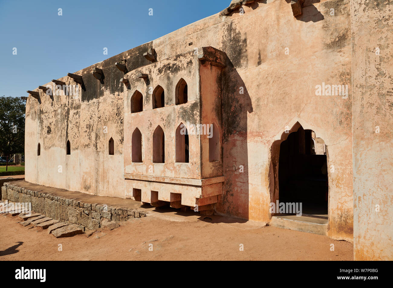 Queen’s Bath, Hampi, UNESCO world heritge site, Karnataka, India Stock