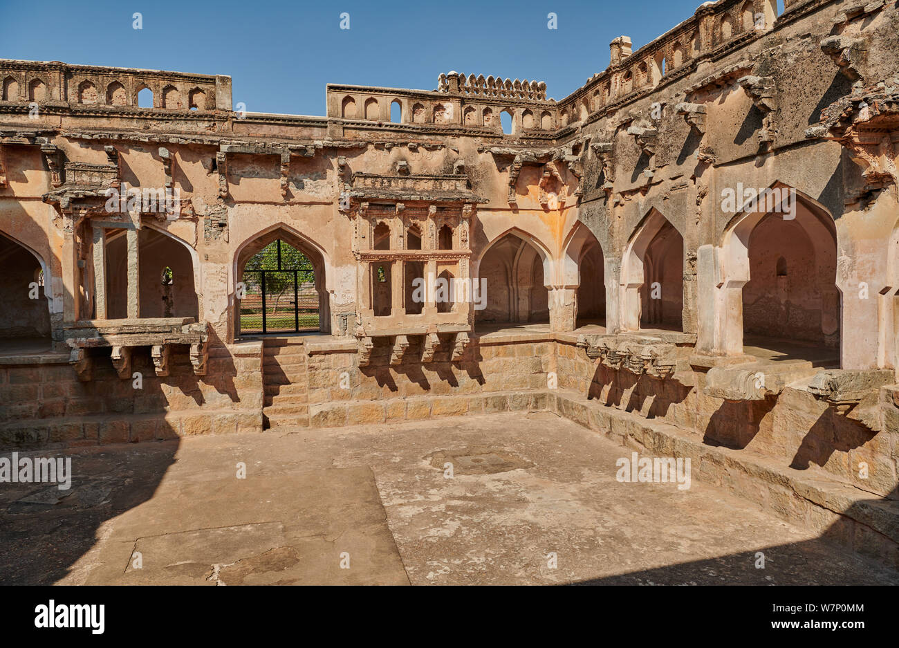 Queen’s Bath, Hampi, UNESCO world heritge site, Karnataka, India Stock ...