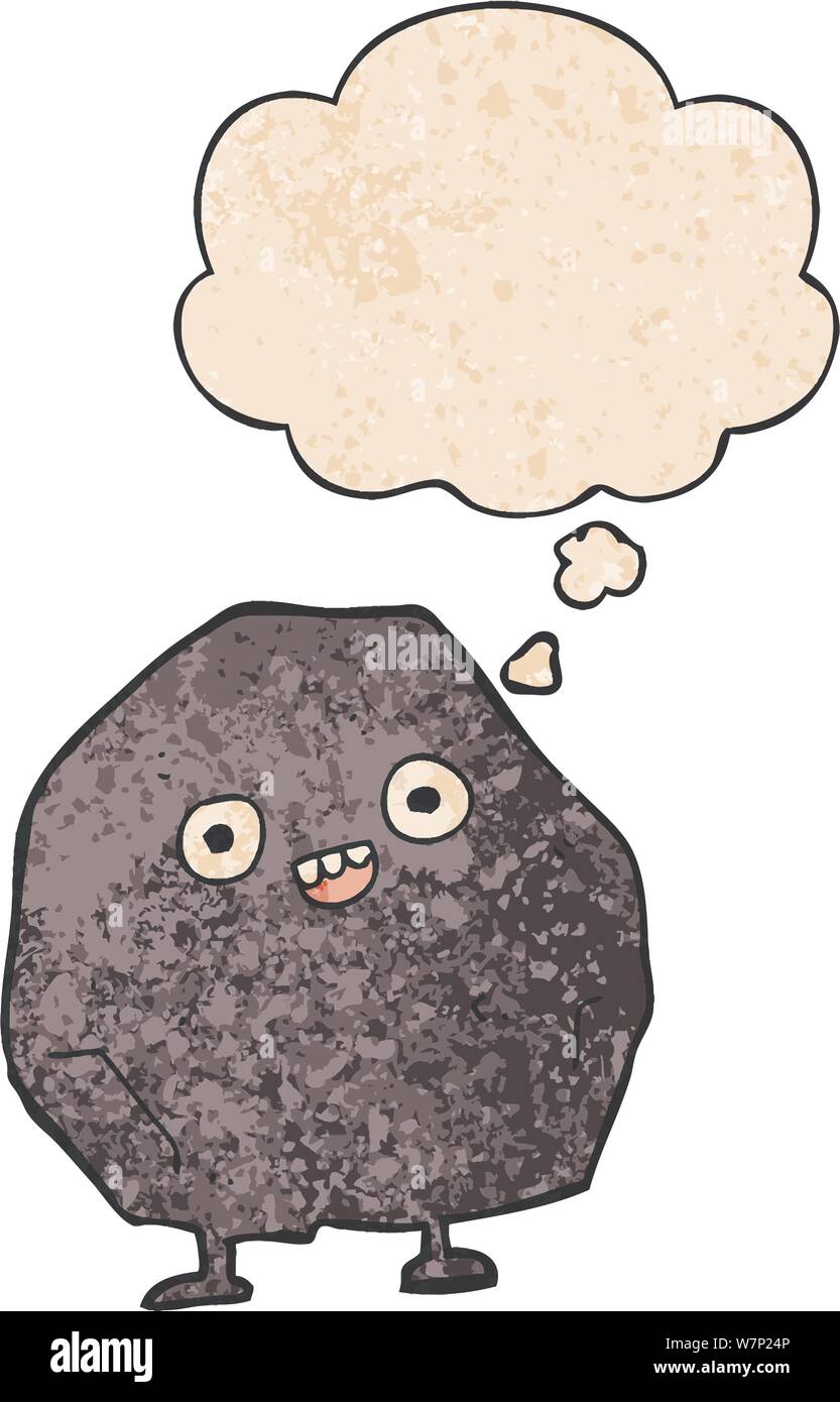 cartoon rock with thought bubble in grunge texture style Stock Vector Image & Art - Alamy cartoon rock with thought bubble in grunge texture style Stock Vector Image & Art - Alamy