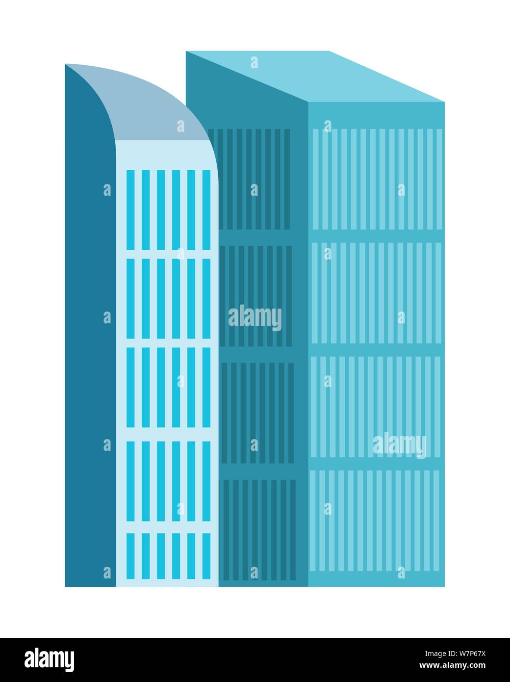 Office buildings and skyscraper real estates Stock Vector Image & Art ...