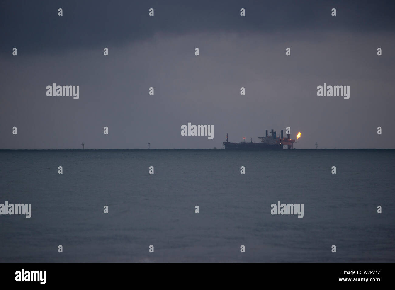 African offshore petroleum reserves, with petroleum tanker and gas