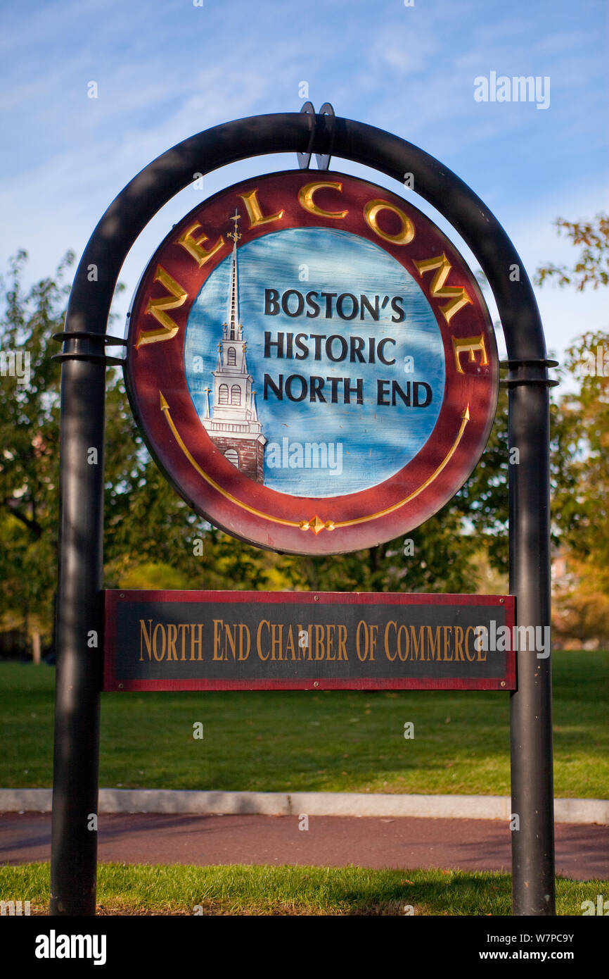 to Boston sign, Boston, Massachusetts, USA 2009 Stock Photo Alamy