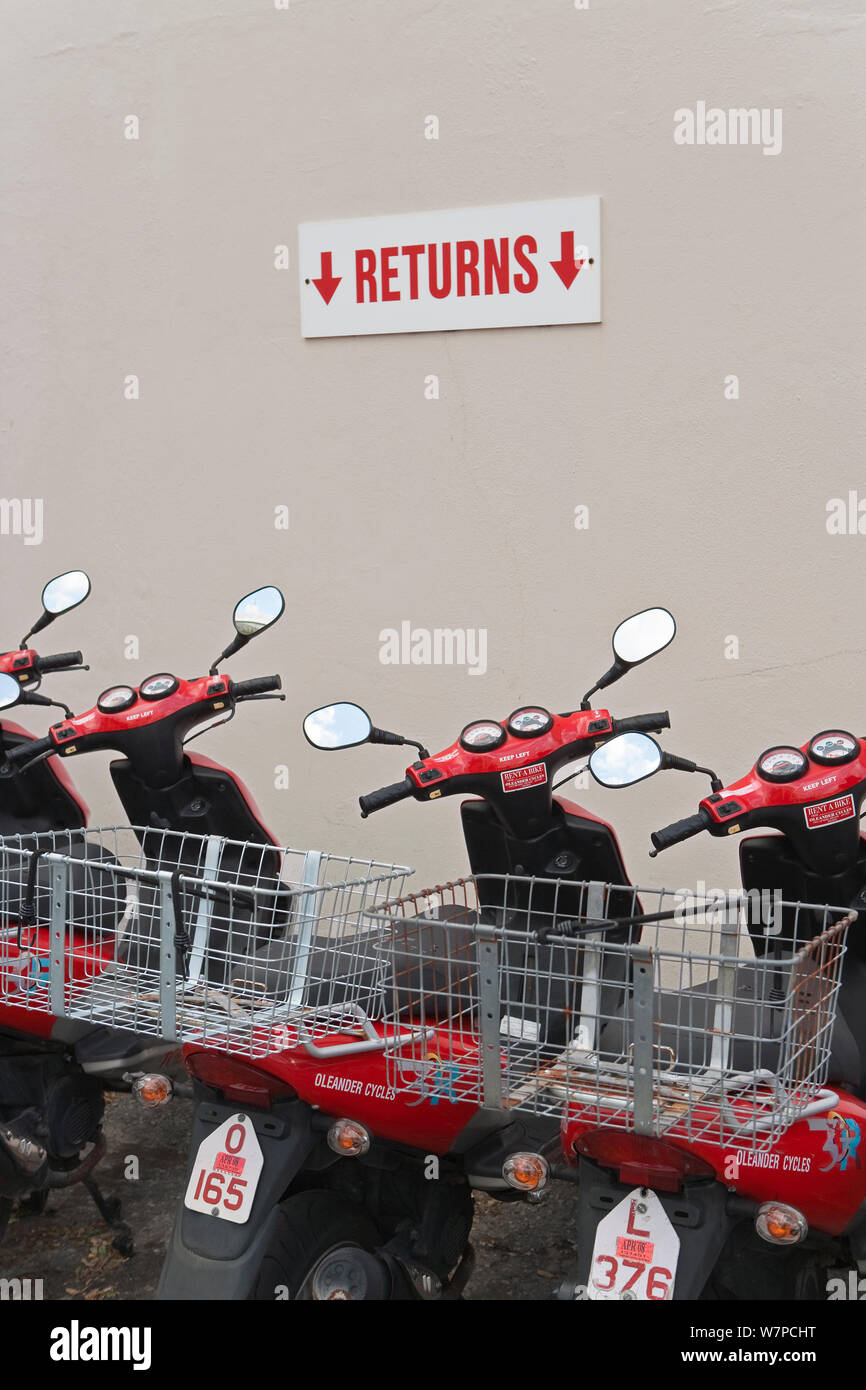 Scooters for rental, St Bermuda 2007 Stock Photo Alamy