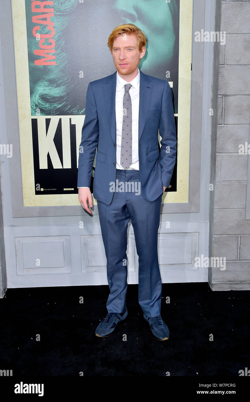Los Angeles, USA. 05th Aug, 2019. Domhnall Gleeson at the world premiere of the movie 'The Kitchen: Queens of Crime' at the TCL Chinese Theater. Los Angeles, 05.08.2019 | usage worldwide Credit: dpa/Alamy Live News Stock Photo