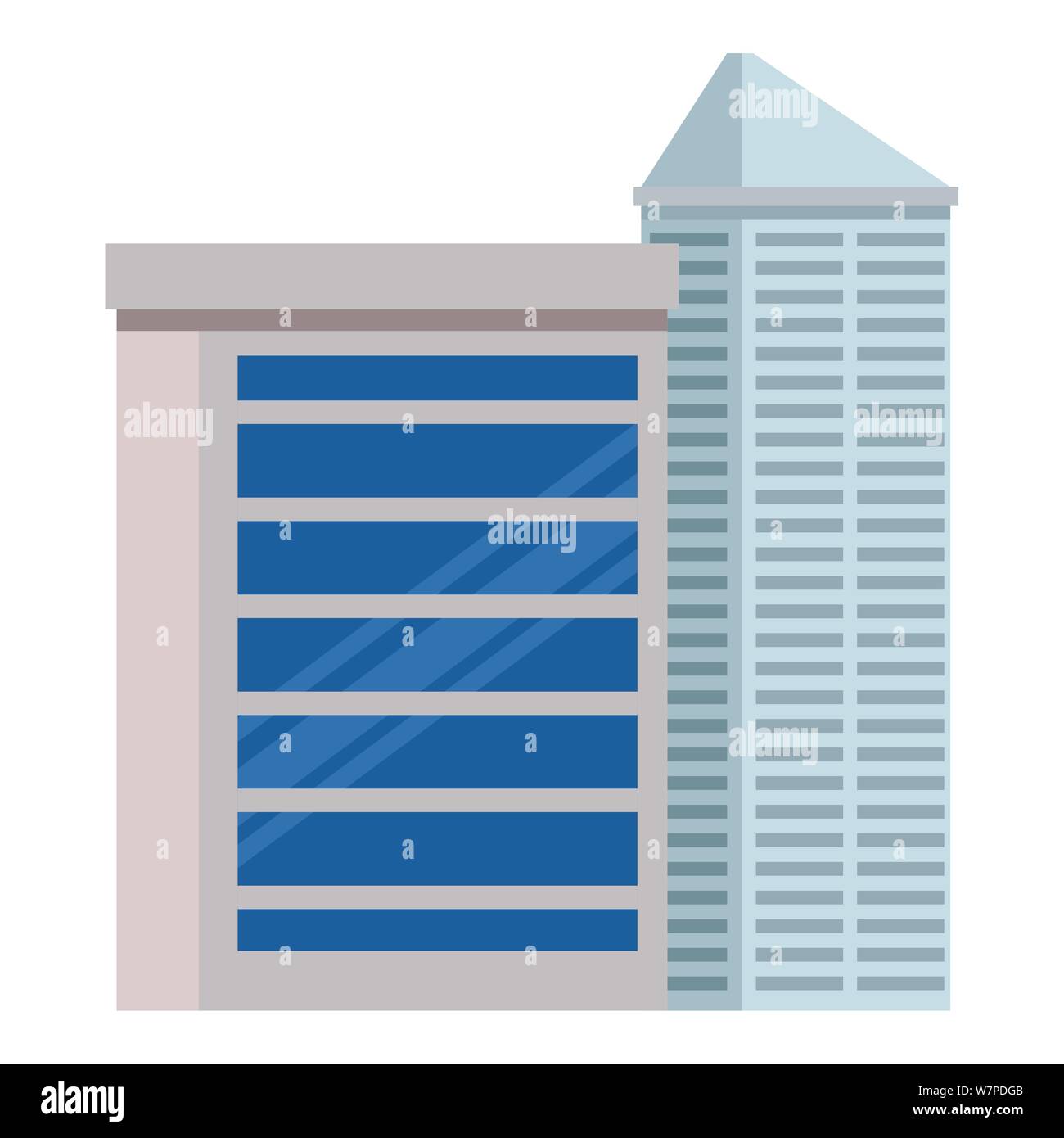 Office buildings and skyscraper real estates Stock Vector Image & Art ...