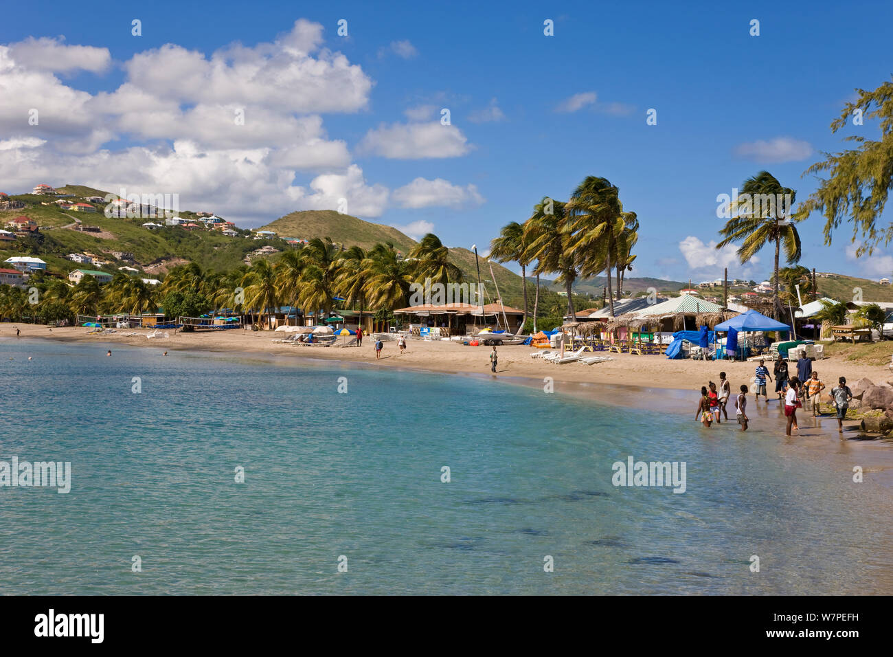 Frigate Bay Beach, St Kitts, St Kitts and Nevis, Leeward Islands, Lesser Antilles, Caribbean, West Indies 2008 Stock Photo