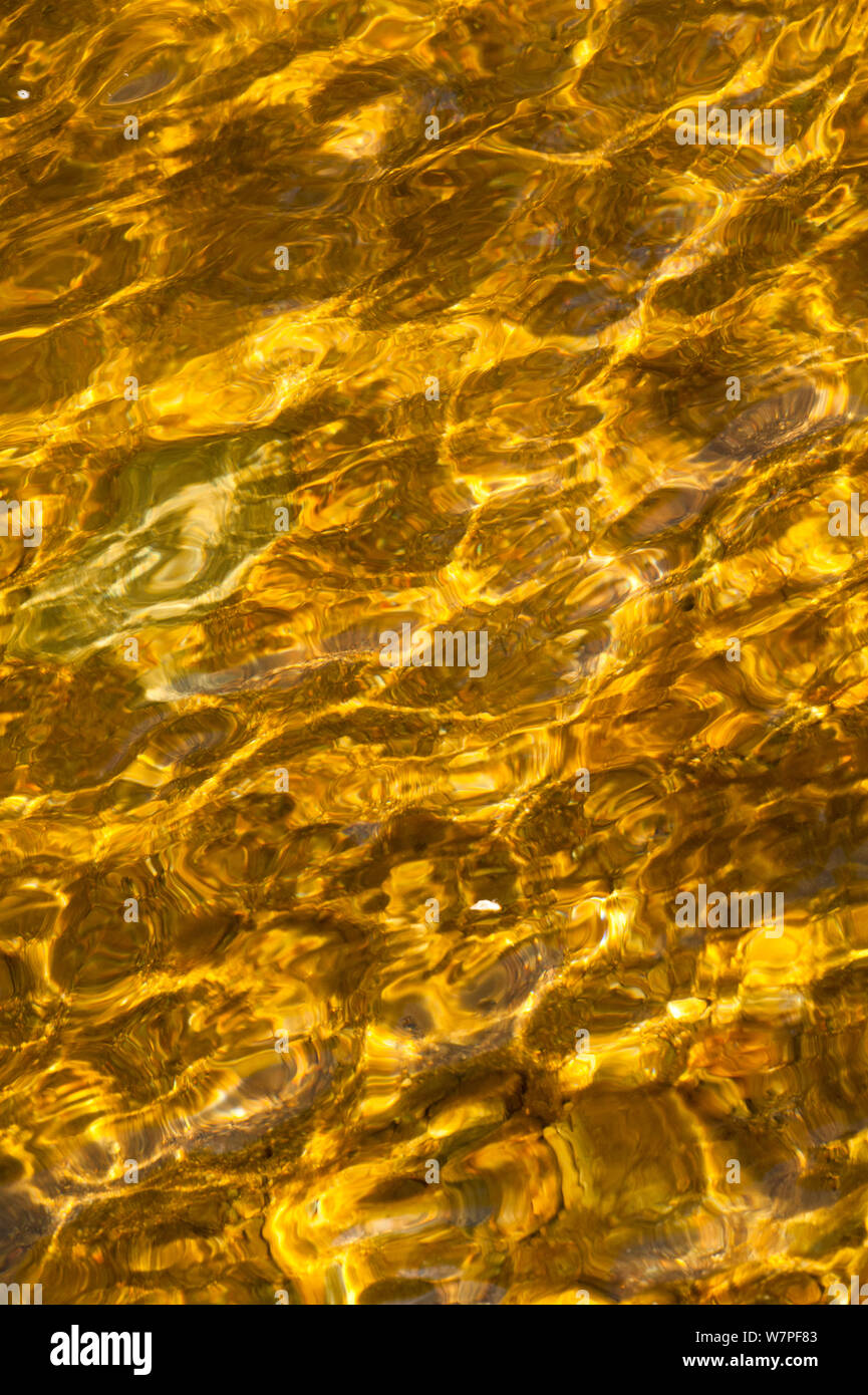 Abstract reflections on water. Scotland. Stock Photo