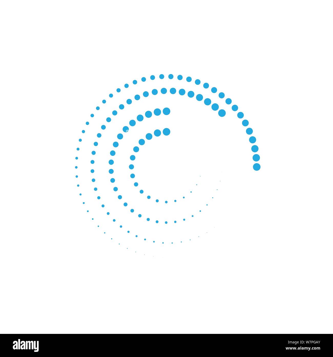 halftone circle dots vector illustration design Stock Vector