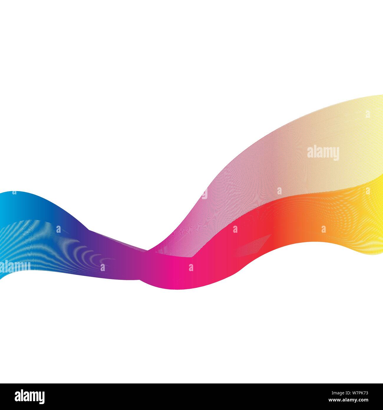 Abstract smooth color wave vector. Curve flow blue motion illustration ...