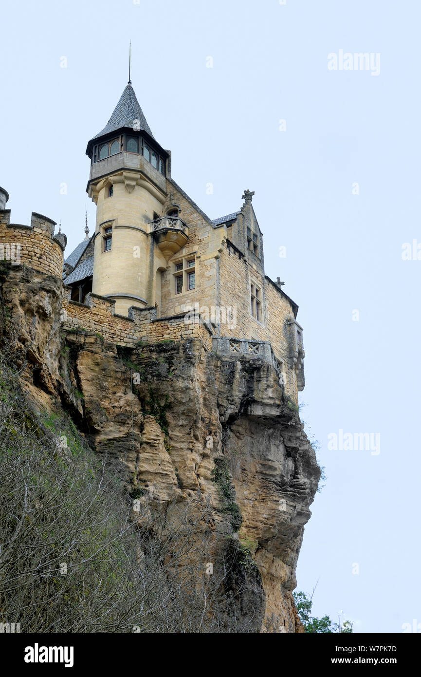 Chateau de Montfort, Vitrac, Dordogne, France, April 2012 Stock Photo