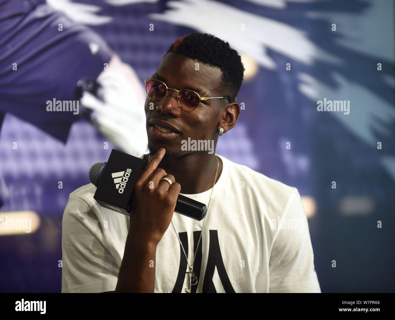 French football player Paul Pogba of English Premier League soccer club  Manchester United attends a promotional event for Adidas Tango League in  Hong Stock Photo - Alamy