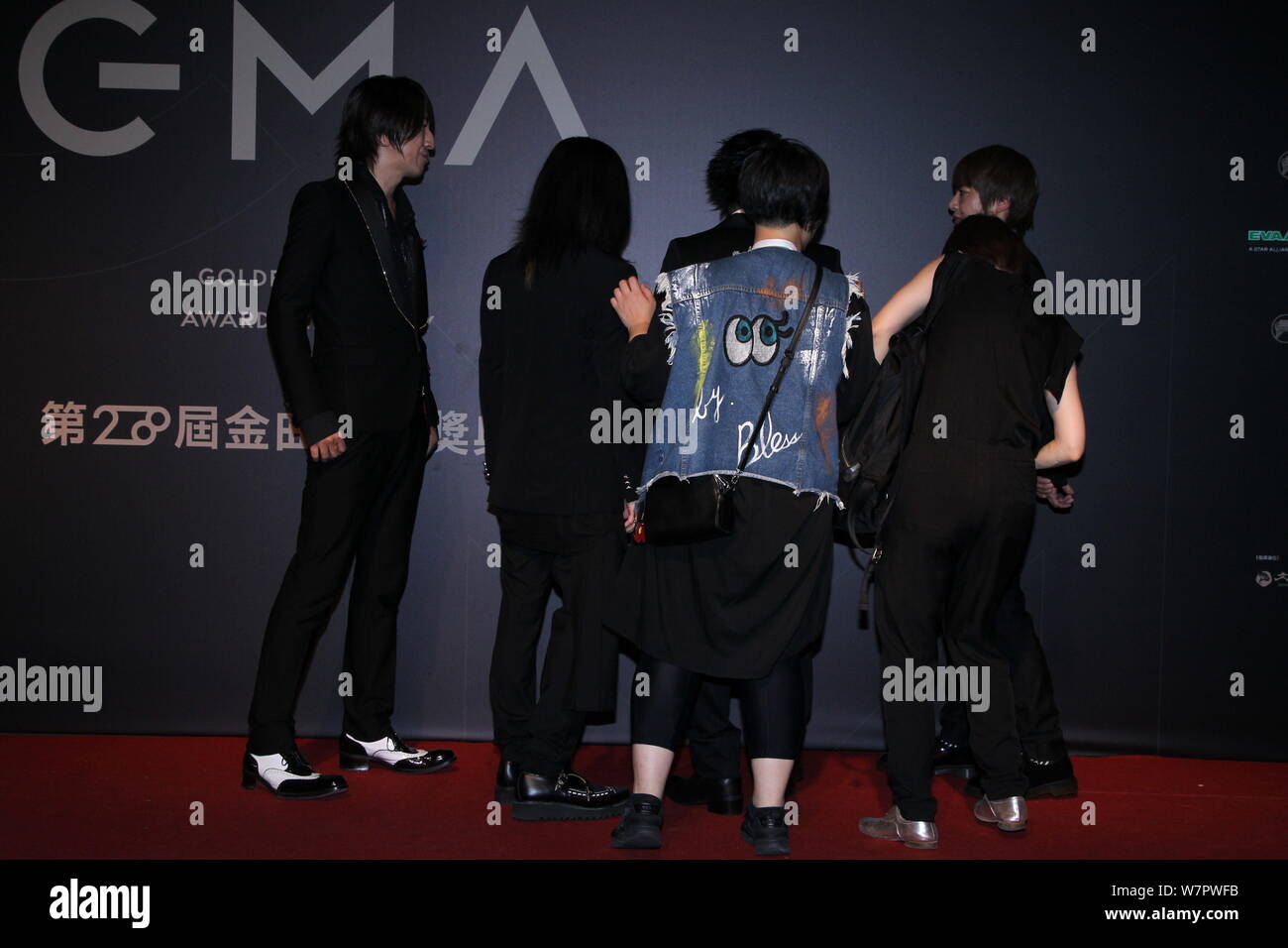 Members of Japanese rock band GLAY pose on the red carpet for the 28th ...