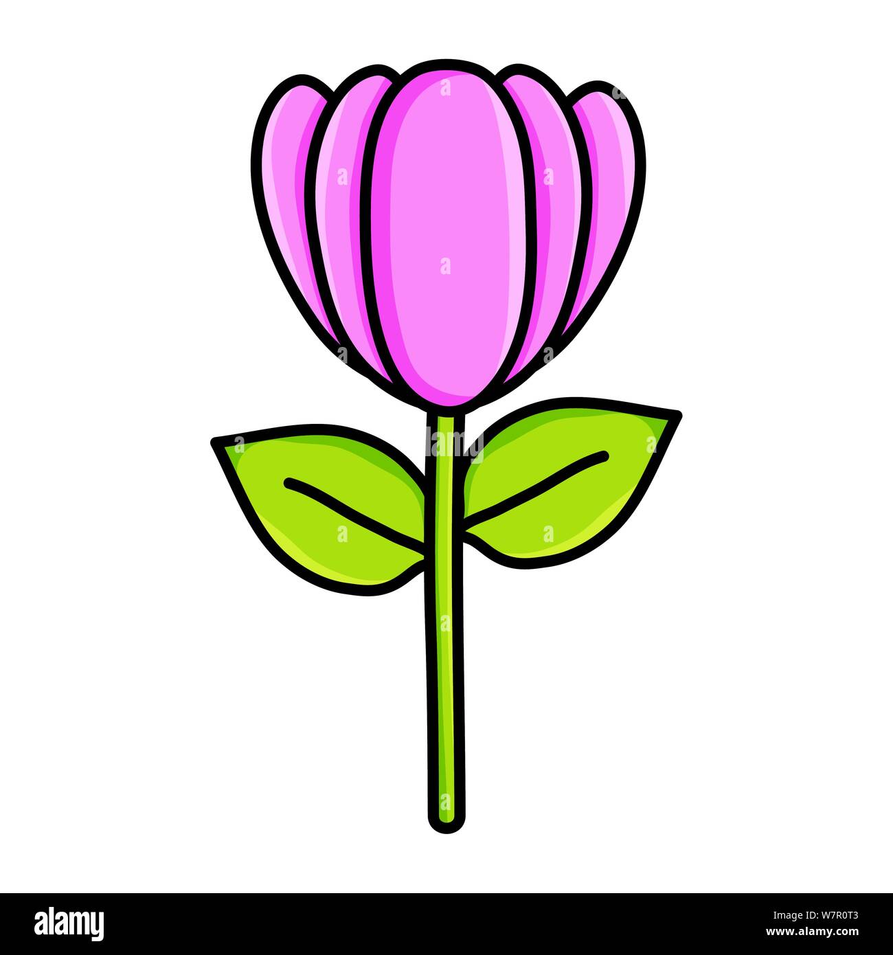 rose flower garden nature icon vector illustration design Stock Vector ...