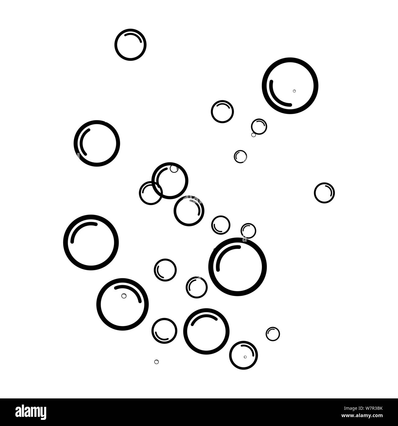 Bubble water vector illustration design template Stock Vector