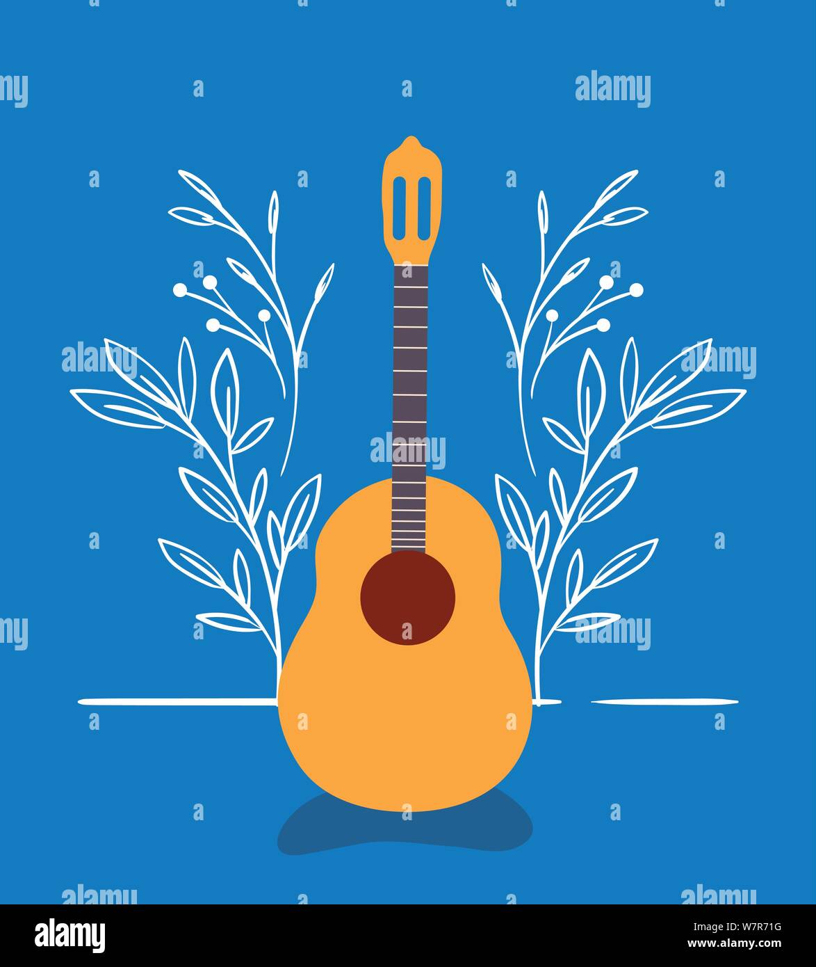 acoustic guitar instrument musical icon Stock Vector Image & Art - Alamy