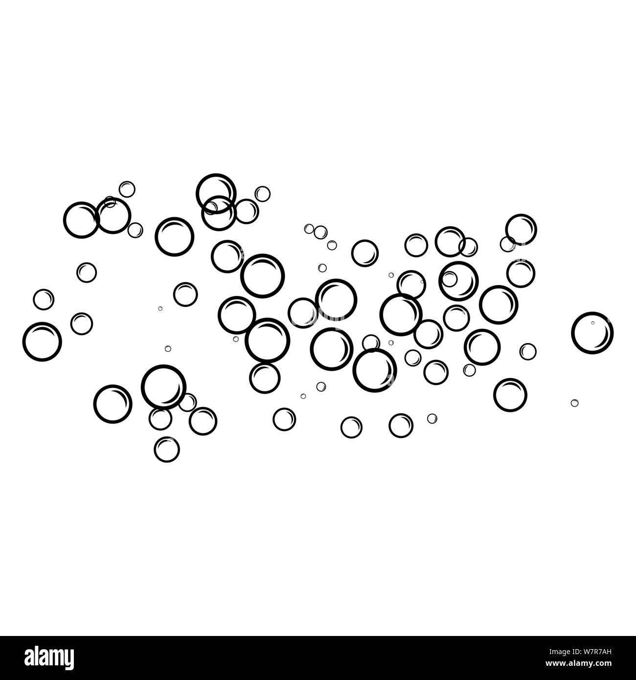 Bubble water vector illustration design template Stock Vector