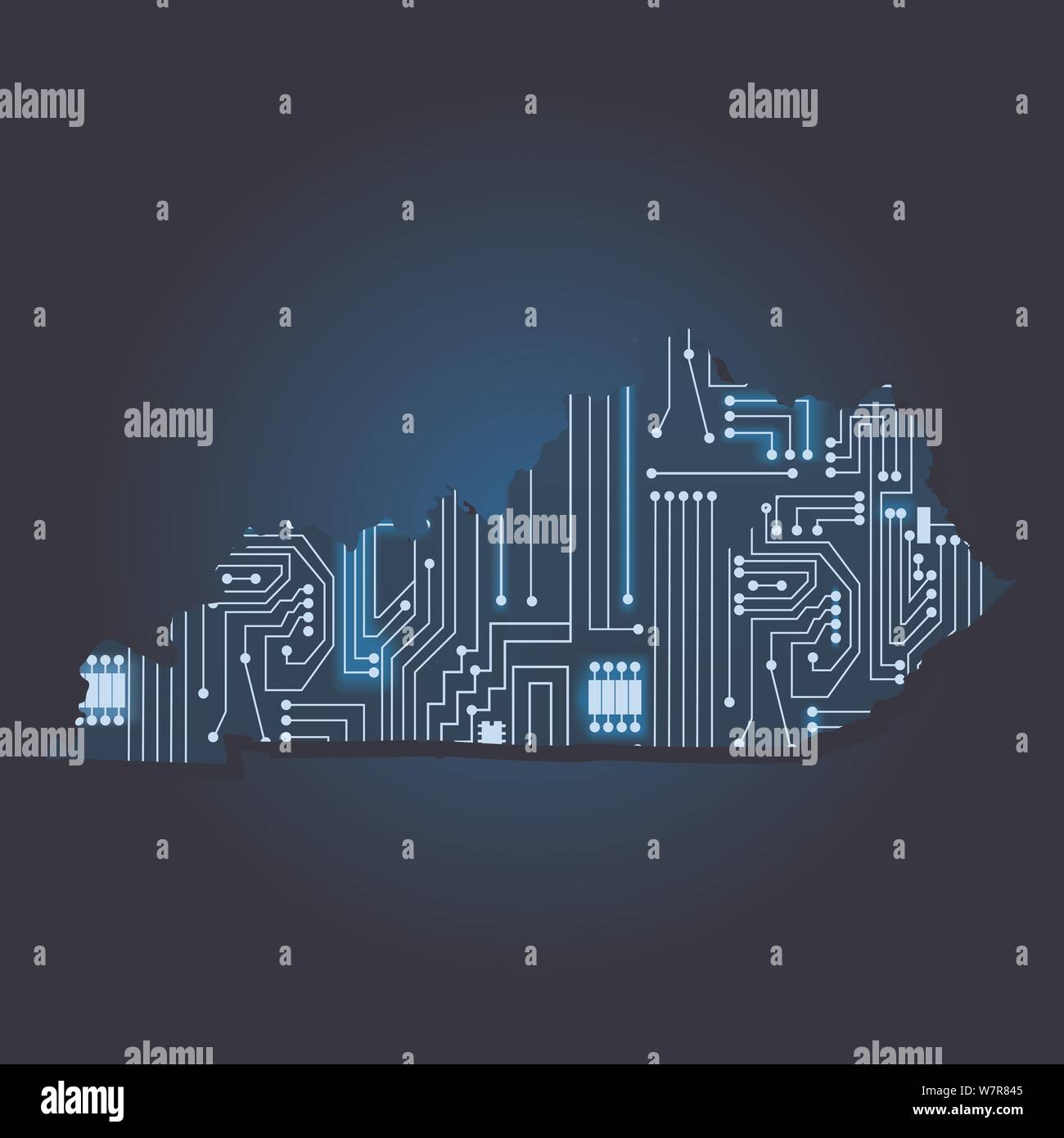Kentucky Contour Map In Adobe Illustrator Digital Vec vrogue.co