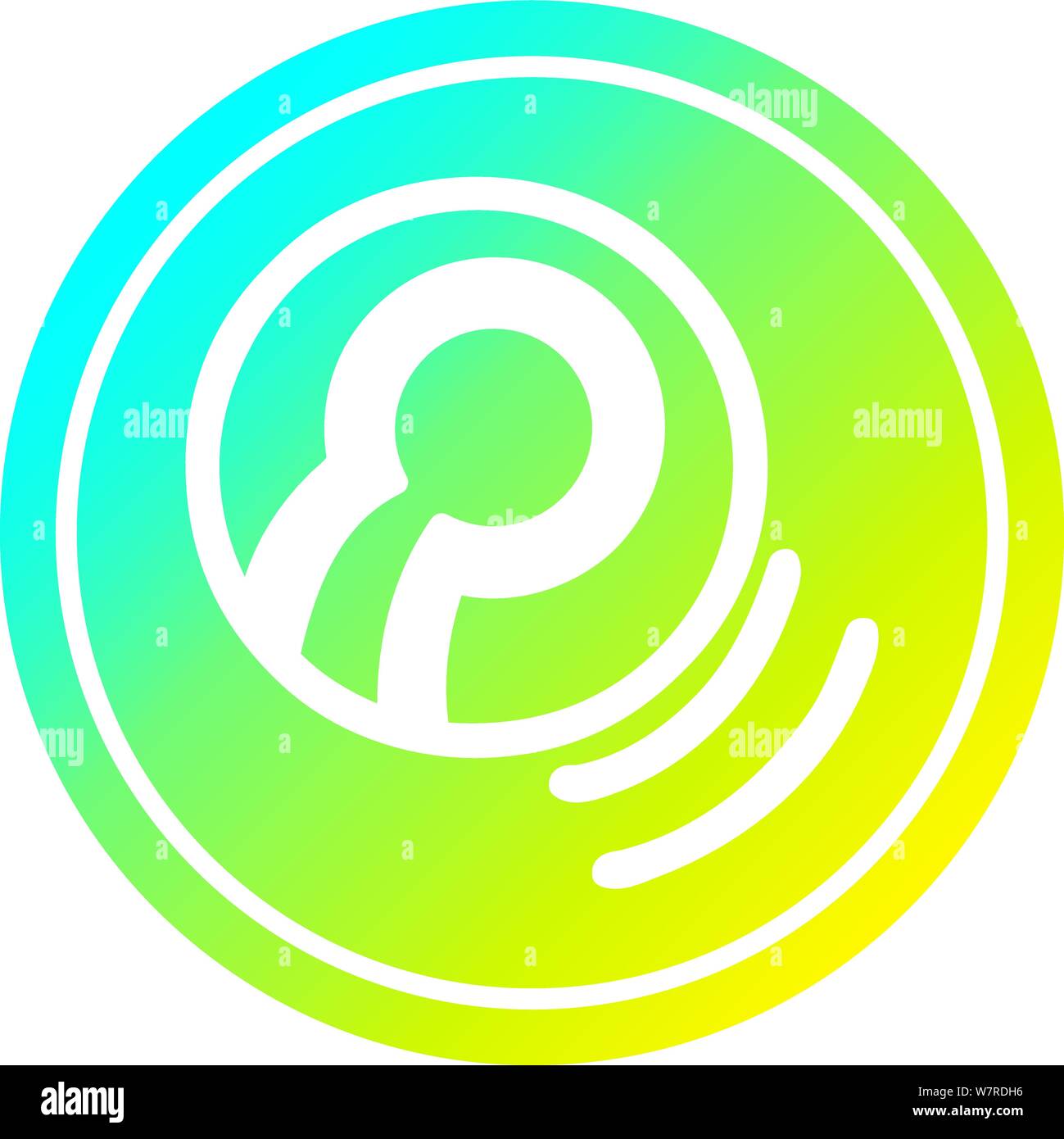 tennis ball circular icon with cool gradient finish Stock Vector Image ...