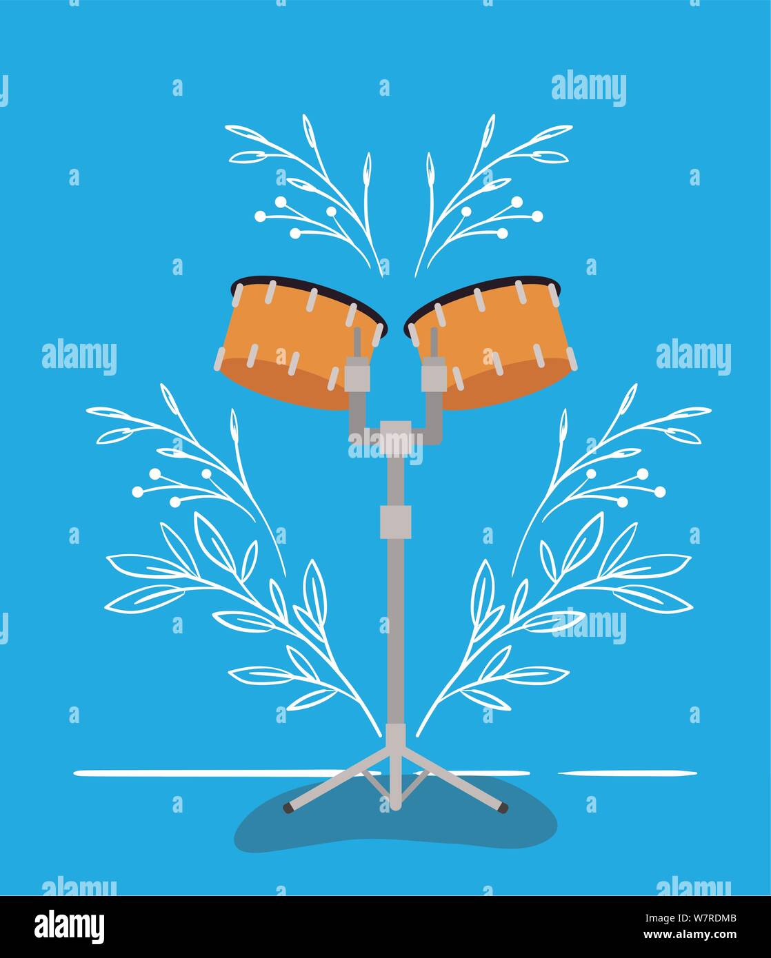 timpani drums instrument musical icon Stock Vector Image & Art Alamy