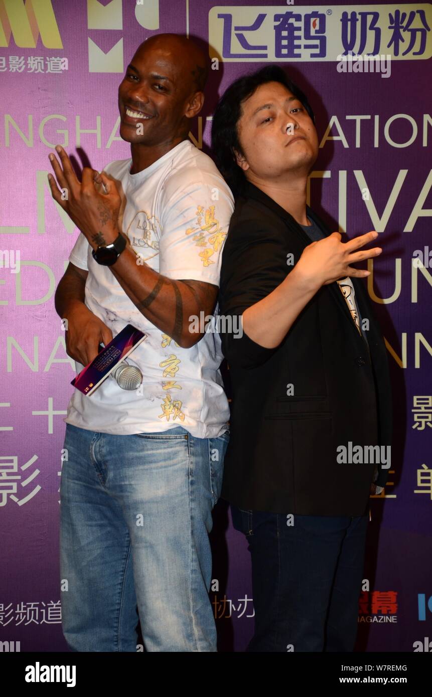 American basketball player Stephon Xavier Marbury, left, attends a