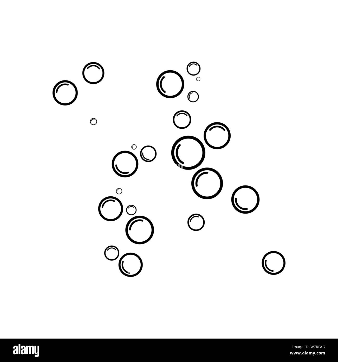 Bubble water vector illustration design template Stock Vector