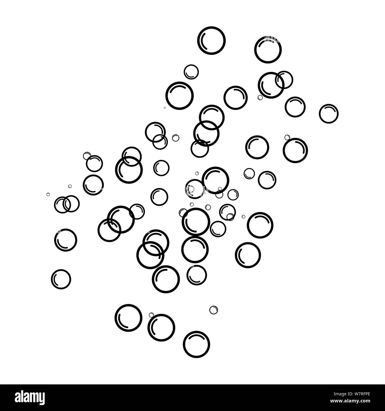 Bubble water vector illustration design template Stock Vector