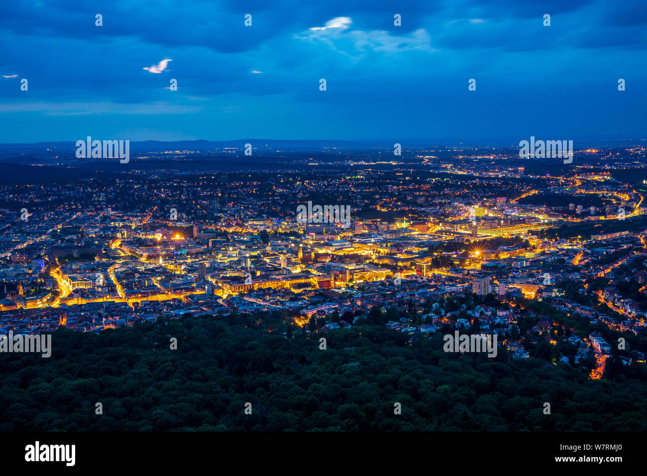Europe aerial lights hi-res stock photography and images - Alamy