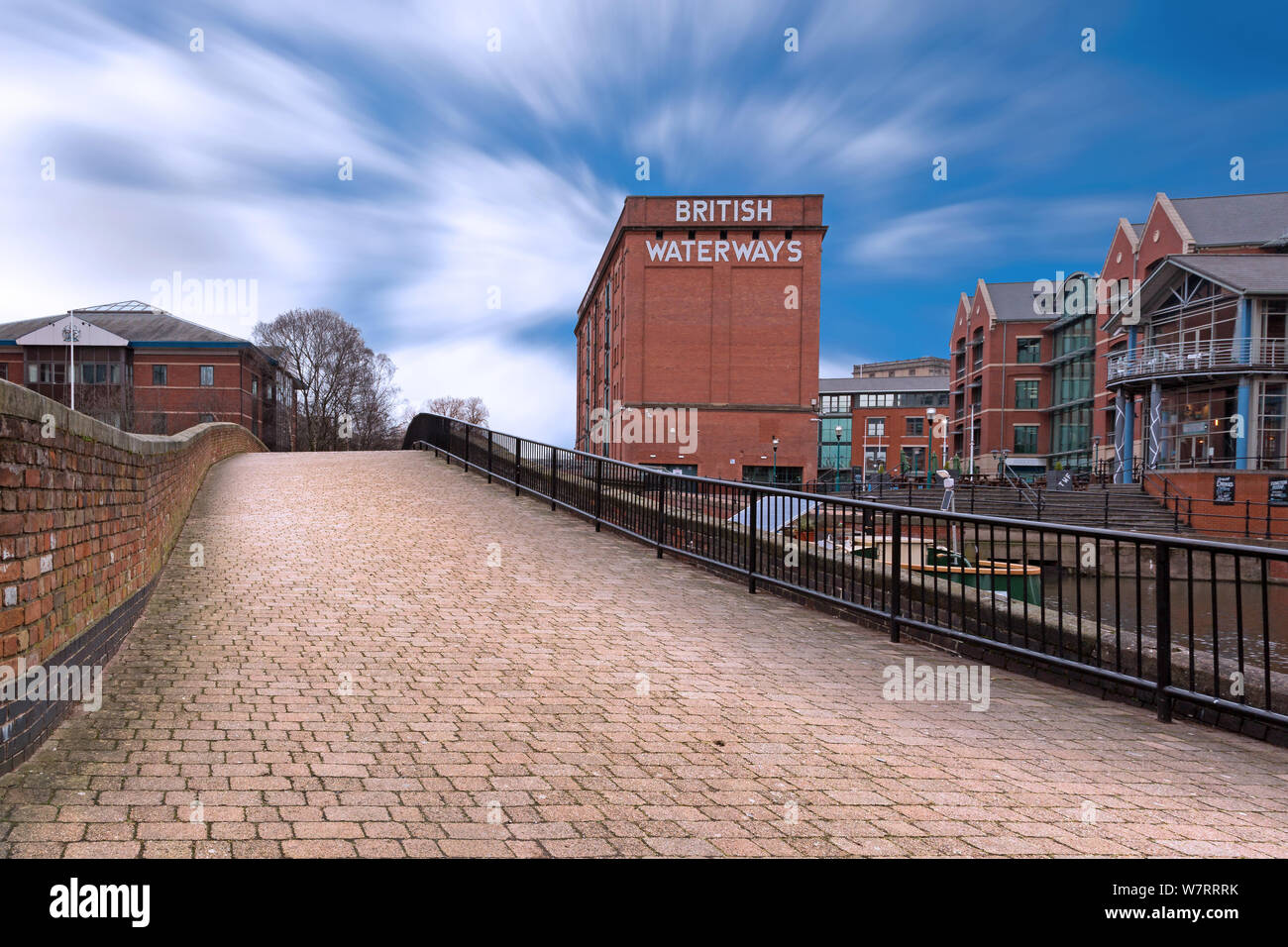 British Waterways Building on Nottingham Canal Stock Photo