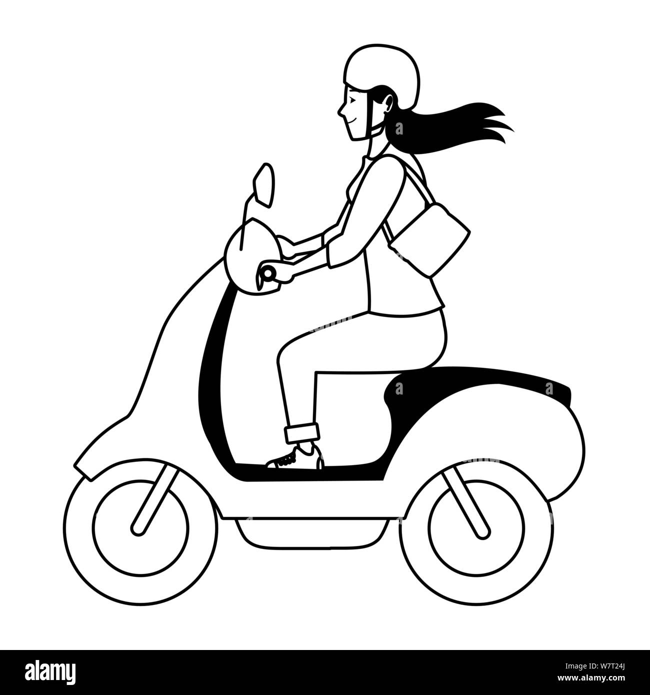 Featured image of post How To Draw A Scooter Rider 2 19 draw easy 47 989