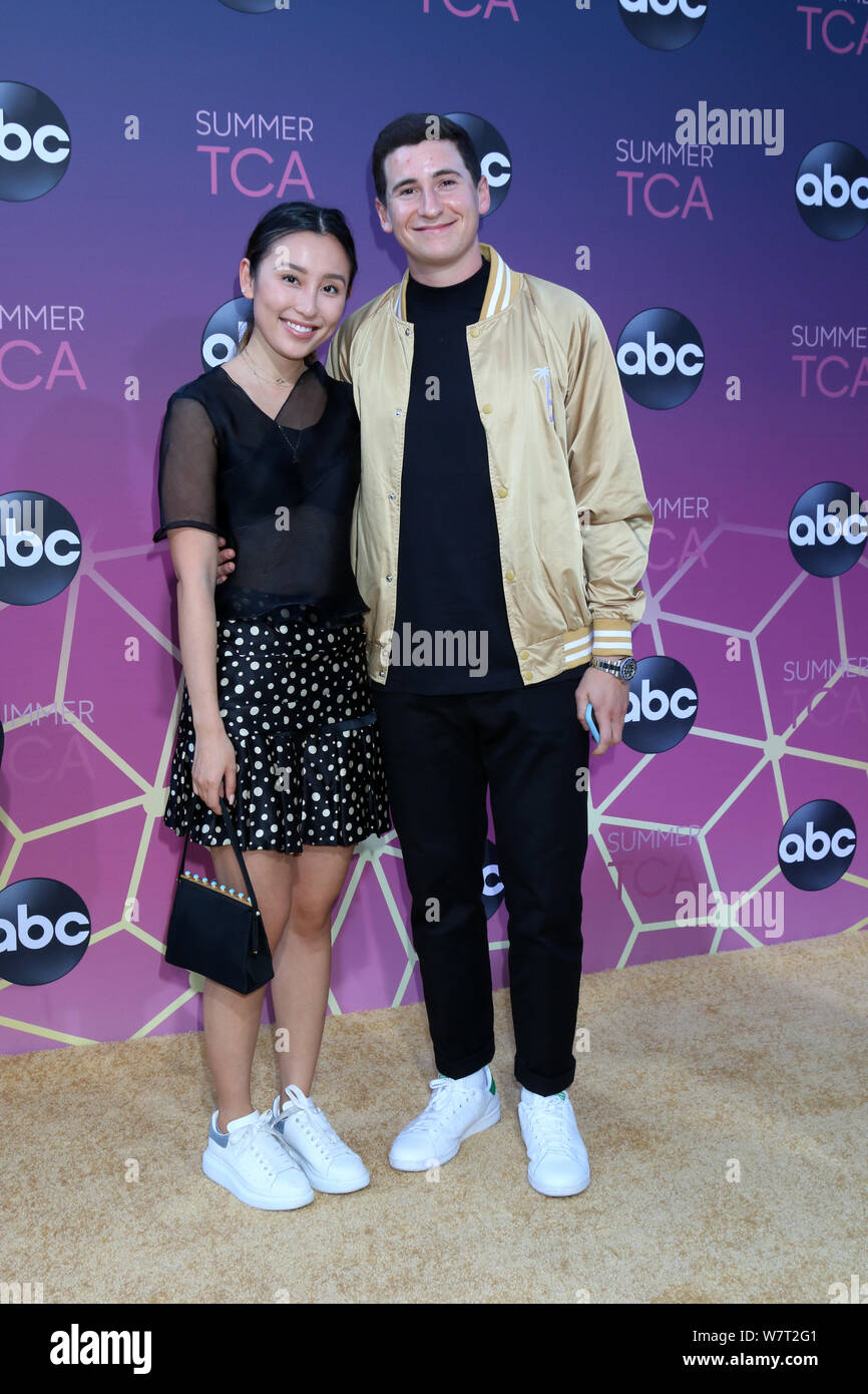 August 5, 2019, West Hollywood, CA, USA: LOS ANGELES - AUG 15:  Sam Lerner, date at the ABC Summer TCA All-Star Party at the SOHO House on August 15, 2019 in West Hollywood, CA (Credit Image: © Kay Blake/ZUMA Wire) Stock Photo