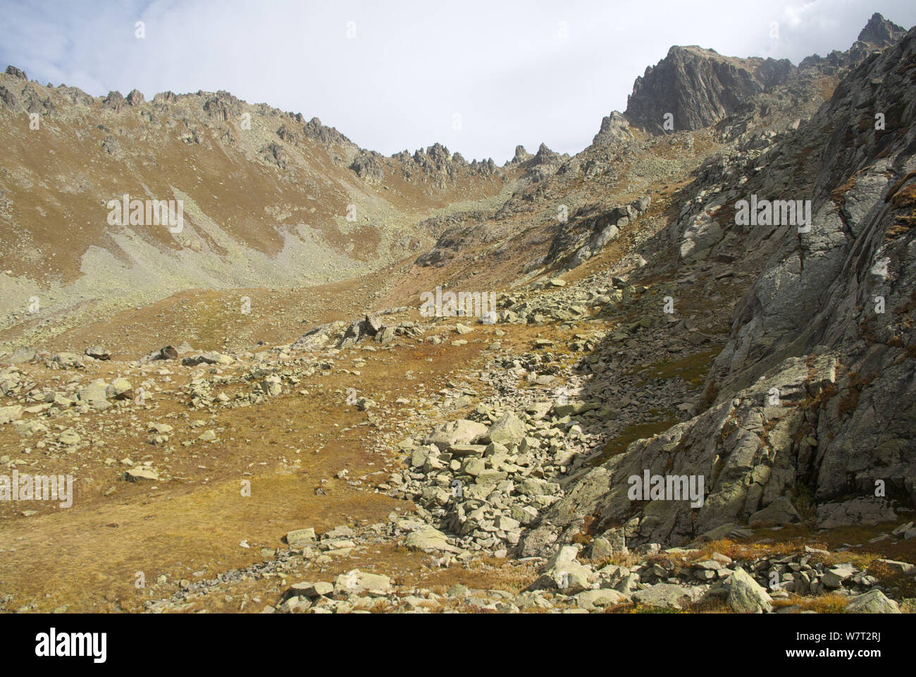 Landscape near Sivrikaya in the high Pontus mountains. Turkey, October 2007. Stock Photo