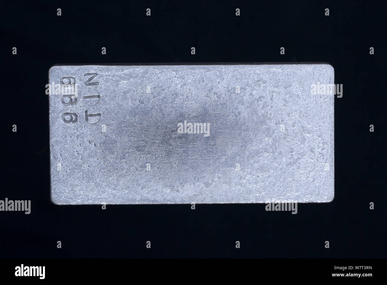 Tin (Sn) Ingot Stock Photo Alamy